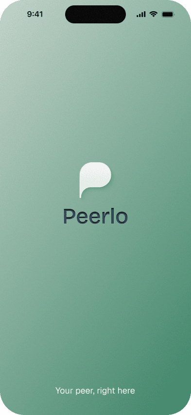 Peerlo app – Your peer, right here