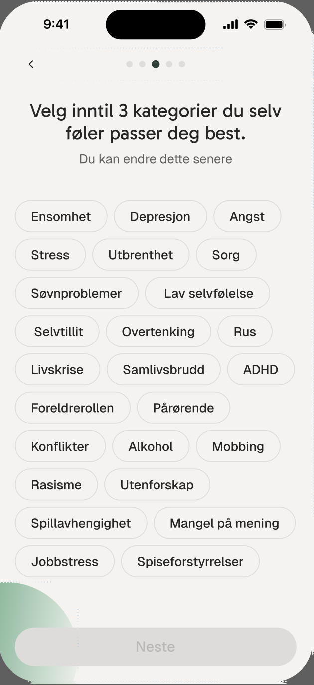 Peer-profil i Peerlo-appen